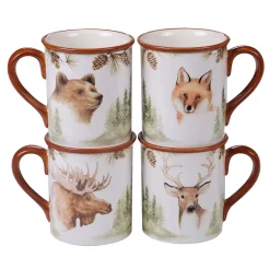Certified International Mountain Retreat 4-pc. Mug Set