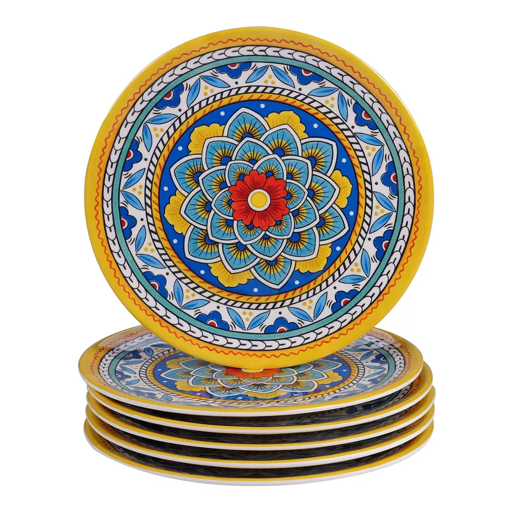 Certified International Portofino 6-pc. Melamine Salad Plate Set 1 Certified International Portofino 6-pc. Melamine Salad Plate Set