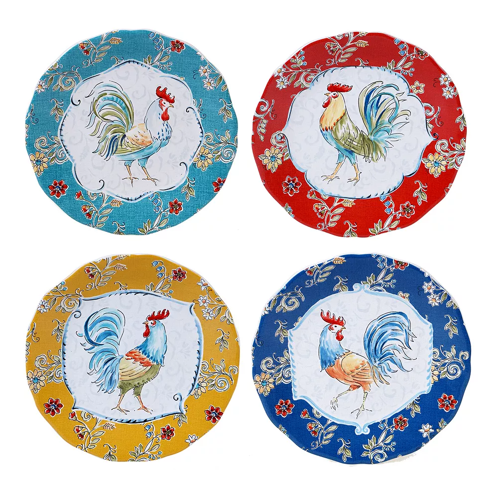 Certified International Morning Bloom 4-pc. Salad Plate Set 1 Certified International Morning Bloom 4-pc. Salad Plate Set