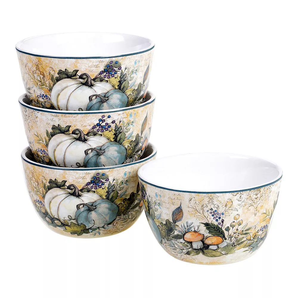 Certified International Harvest Gathering 4-pc. Ice Cream Bowl Set 1 Certified International Harvest Gathering 4-pc. Ice Cream Bowl Set