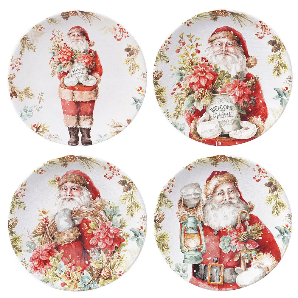 Certified International Christmas Story 4-pc. Dessert Plate Set 1 Certified International Christmas Story 4-pc. Dessert Plate Set