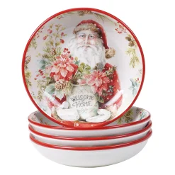 Certified International Christmas Story 4-pc. Soup Bowl Set
