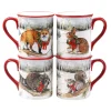 Certified International Winter Forest 4-pc. Mug Set