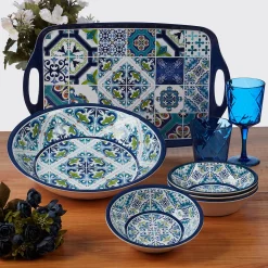 Certified International Mosaic 12-pc. Melamine Dinnerware Set -Certified international Sales 4986706 ALT4