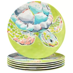 Certified International Deep Sea 6-pc. Melamine Dinner Plate Set