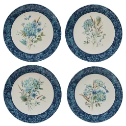 Certified International Bohemian Blue 4-pc. Dinner Plate Set