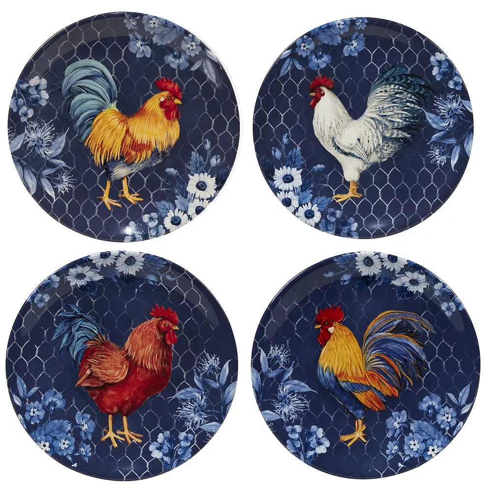 Certified International Indigo Rooster 16-pc. Dinnerware Set 3 Certified International Indigo Rooster 16-pc. Dinnerware Set - Image 3