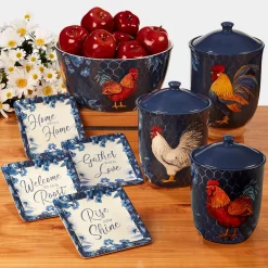 Certified International Indigo Rooster 16-pc. Dinnerware Set 11 Certified International Indigo Rooster 16-pc. Dinnerware Set -Certified international Sales 4987913 ALT8
