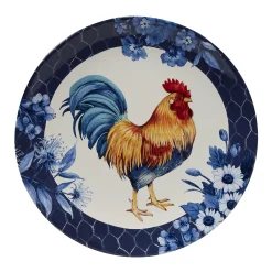 Certified International Indigo Rooster 4-pc. Dinner Plate Set 8 Certified International Indigo Rooster 4-pc. Dinner Plate Set -Certified international Sales 4987914 ALT3
