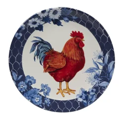 Certified International Indigo Rooster 4-pc. Dinner Plate Set 9 Certified International Indigo Rooster 4-pc. Dinner Plate Set -Certified international Sales 4987914 ALT4