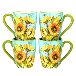 Certified International Sun Garden 4-pc. Mug Set