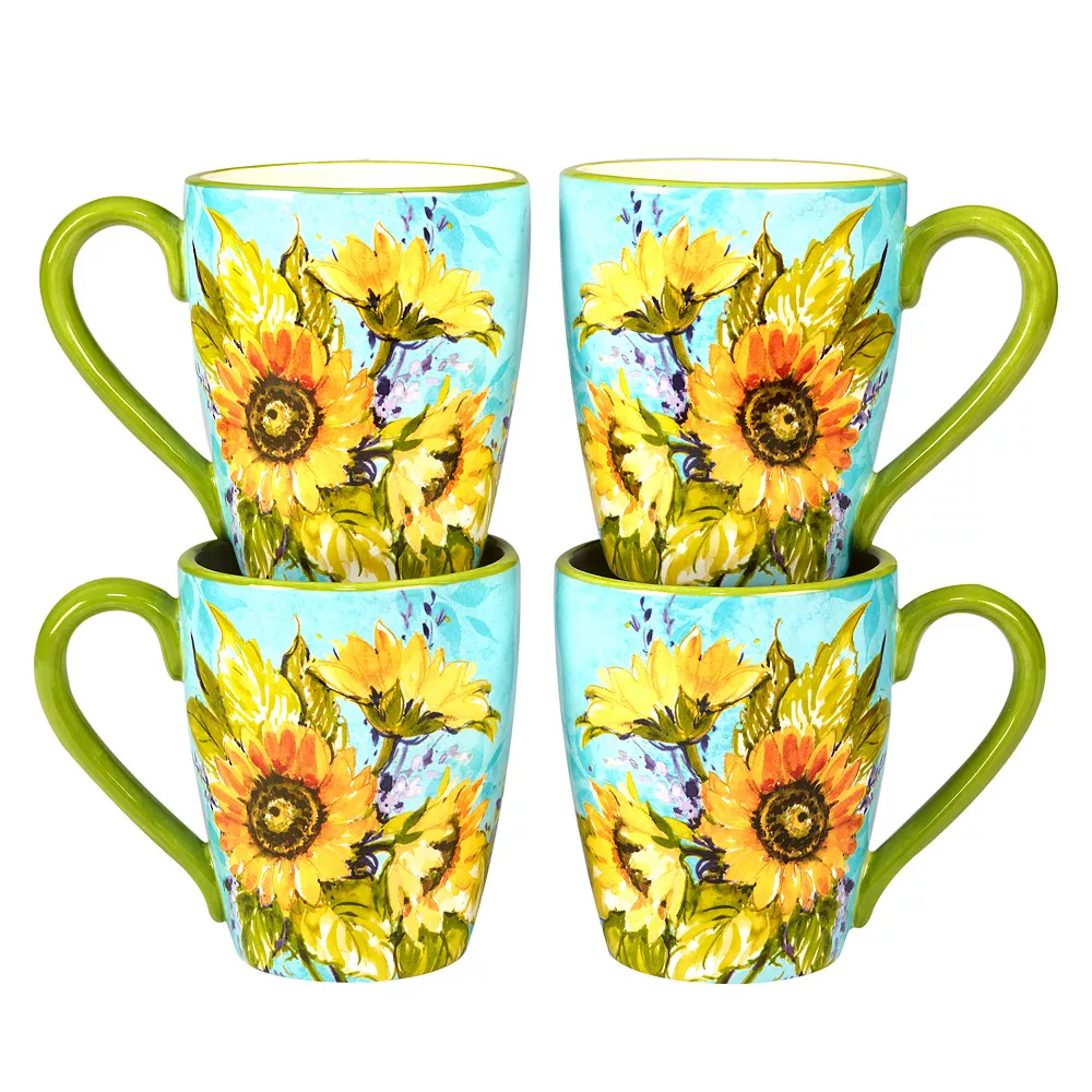 Certified International Sun Garden 4-pc. Mug Set 1 Certified International Sun Garden 4-pc. Mug Set