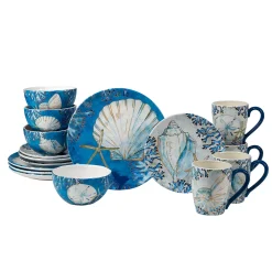 Certified international Sales 37 Certified International Playa Shells 16-pc. Dinnerware Set