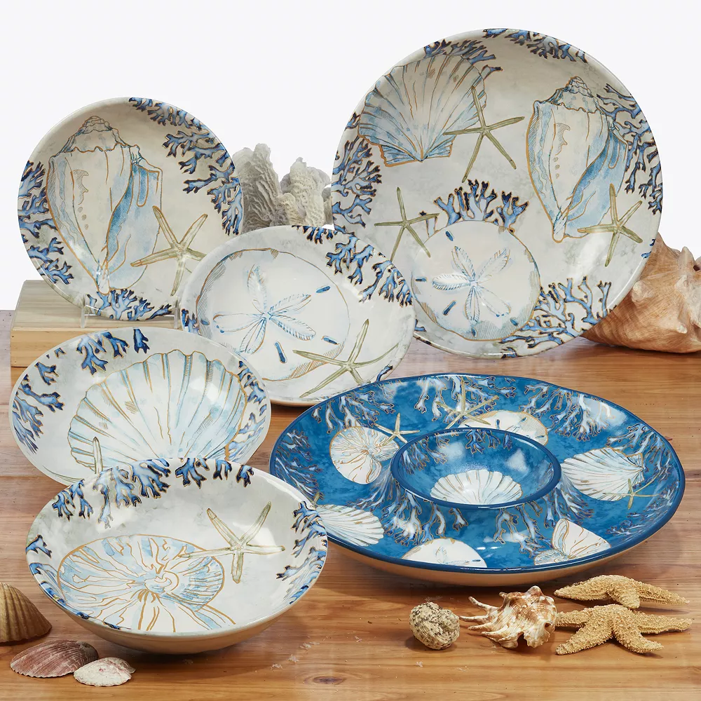 Certified International Playa Shells 16-pc. Dinnerware Set 3 Certified International Playa Shells 16-pc. Dinnerware Set - Image 3