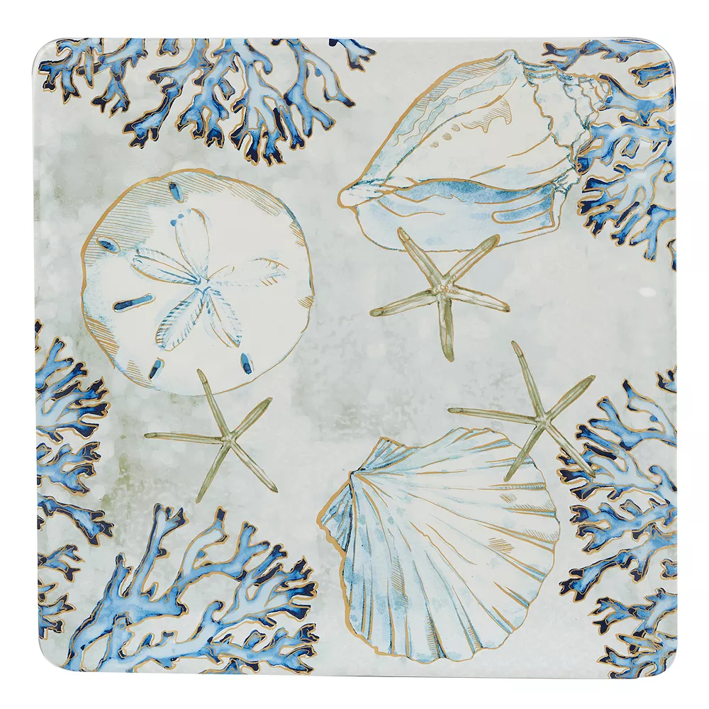Certified International Playa Shells Square Platter 2 Certified International Playa Shells Square Platter - Image 2