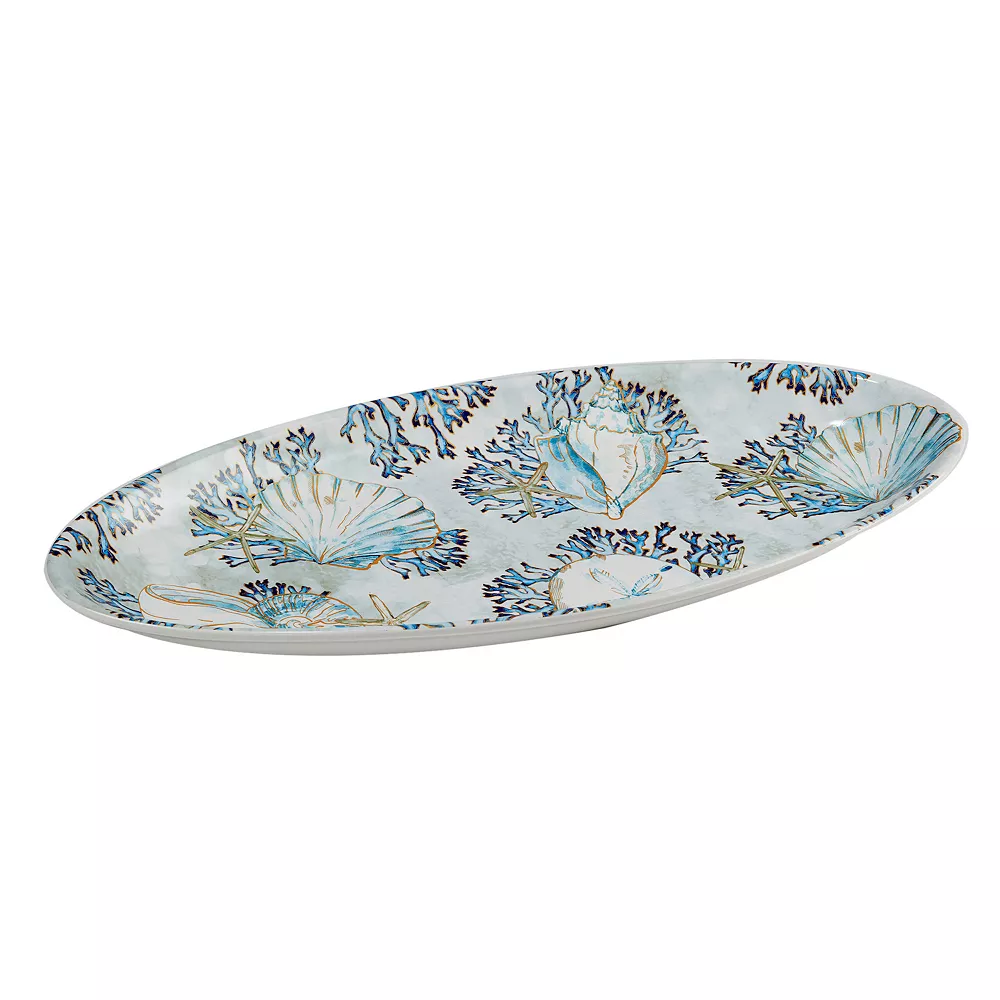 Certified International Playa Shells Fish Platter 1 Certified International Playa Shells Fish Platter