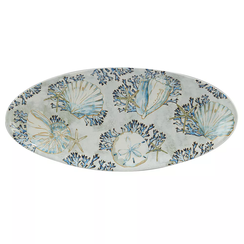Certified International Playa Shells Fish Platter 2 Certified International Playa Shells Fish Platter - Image 2