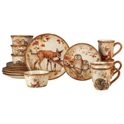 Certified International Pine Forest 16-pc. Dinnerware Set