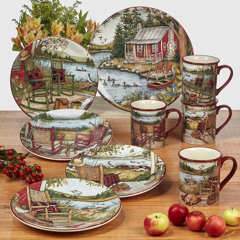 Certified International Lake Retreat 16-pc. Dinnerware Set 2 Certified International Lake Retreat 16-pc. Dinnerware Set - Image 2