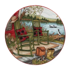 Certified International Lake Retreat 4-pc. Dessert Plate Set -Certified international Sales 4988084 ALT3