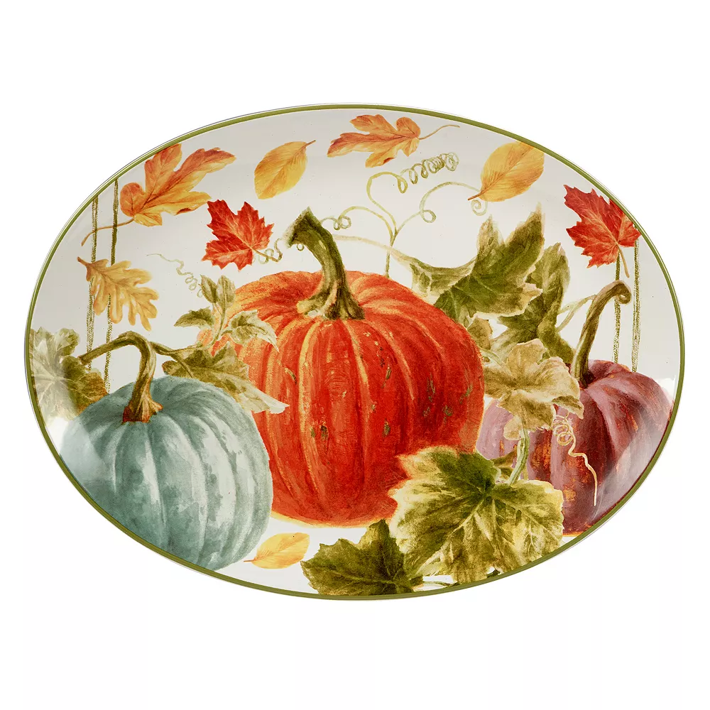 Certified International Autumn Harvest Oval Serving Platter 1 Certified International Autumn Harvest Oval Serving Platter