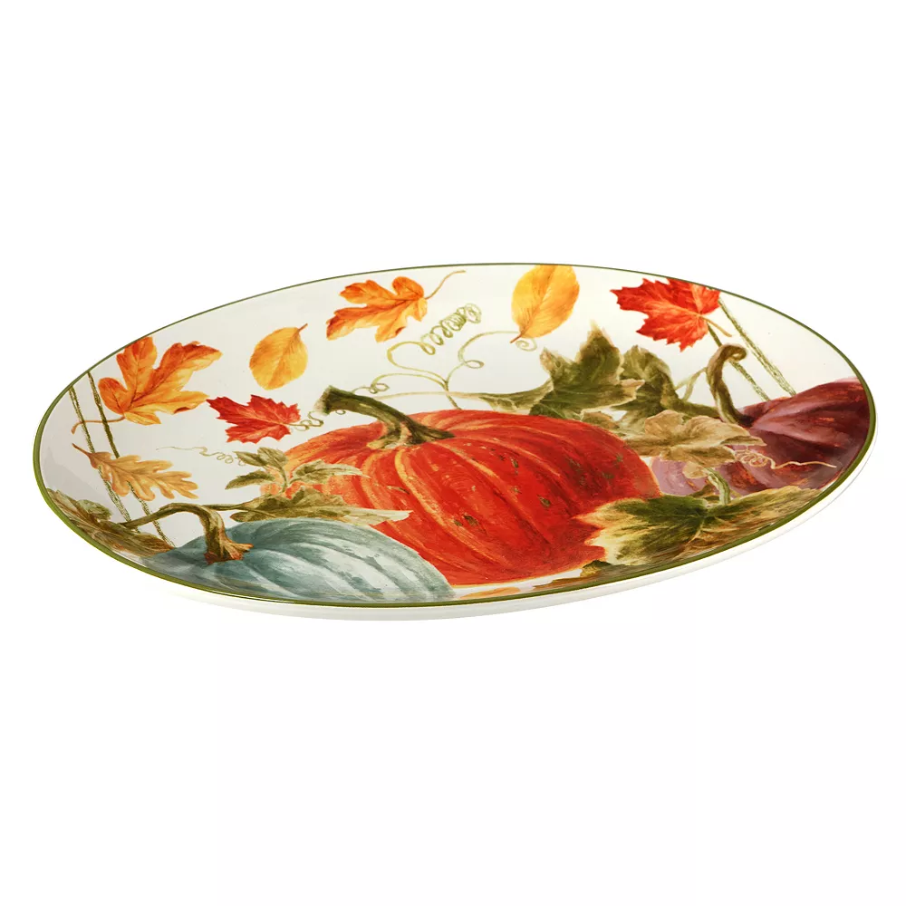 Certified International Autumn Harvest Oval Serving Platter 2 Certified International Autumn Harvest Oval Serving Platter - Image 2