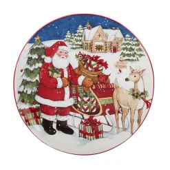 Certified International Santa's Workshop 4-pc. Dessert Plate Set 7 Certified International Santa's Workshop 4-pc. Dessert Plate Set -Certified international Sales 5178417 ALT3