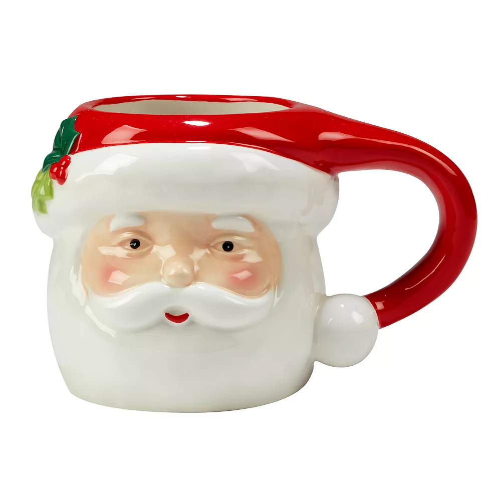 Certified International Holiday Magic Santa 4-pc. 3D Mug Set 1 Certified International Holiday Magic Santa 4-pc. 3D Mug Set