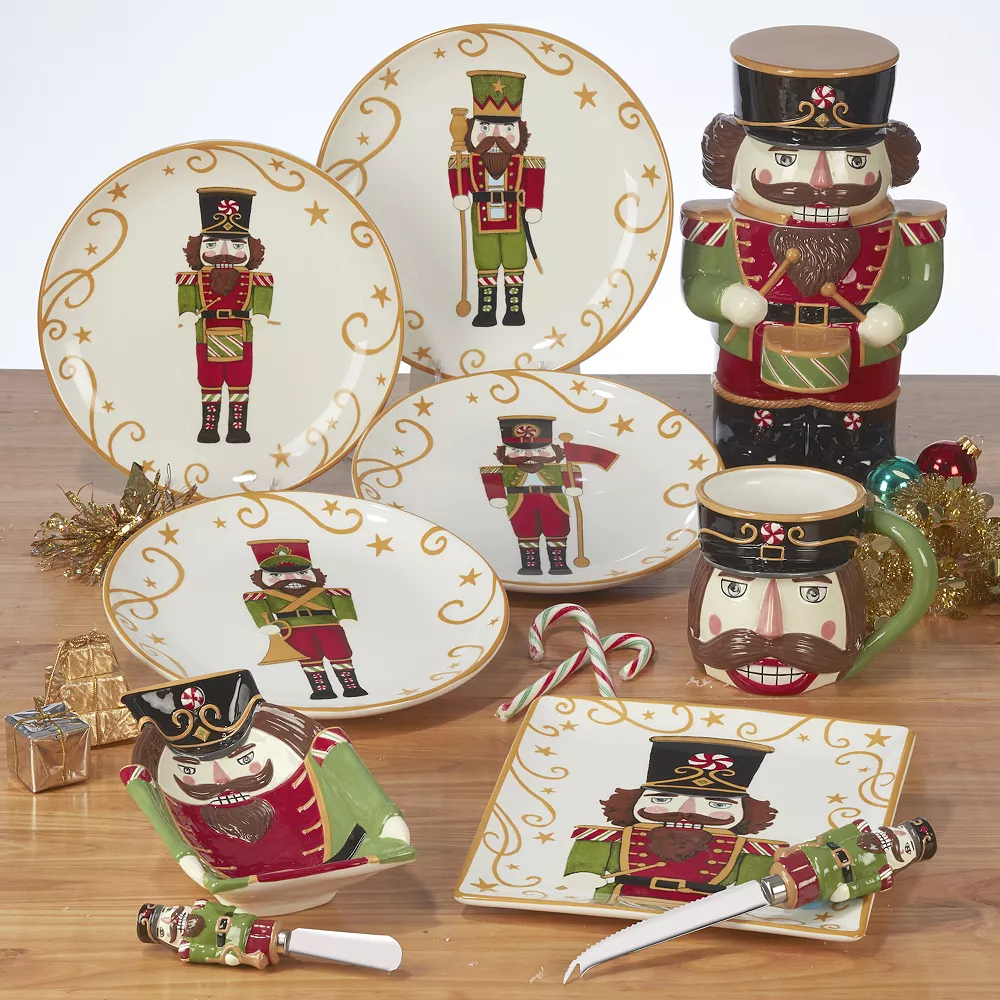 Certified International Holiday Magic Nutcracker 4-pc. Dessert Plate Set 6 Certified International Holiday Magic Nutcracker 4-pc. Dessert Plate Set - Image 6