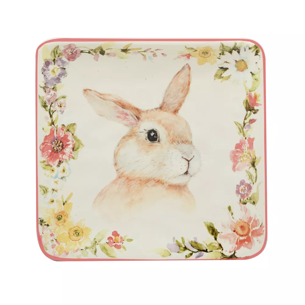 Certified International Easter Garden 4-pc. Canape Plate Set 2 Certified International Easter Garden 4-pc. Canape Plate Set - Image 2