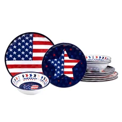 Certified International Stars & Stripes 12-pc. Dinnerware Set
