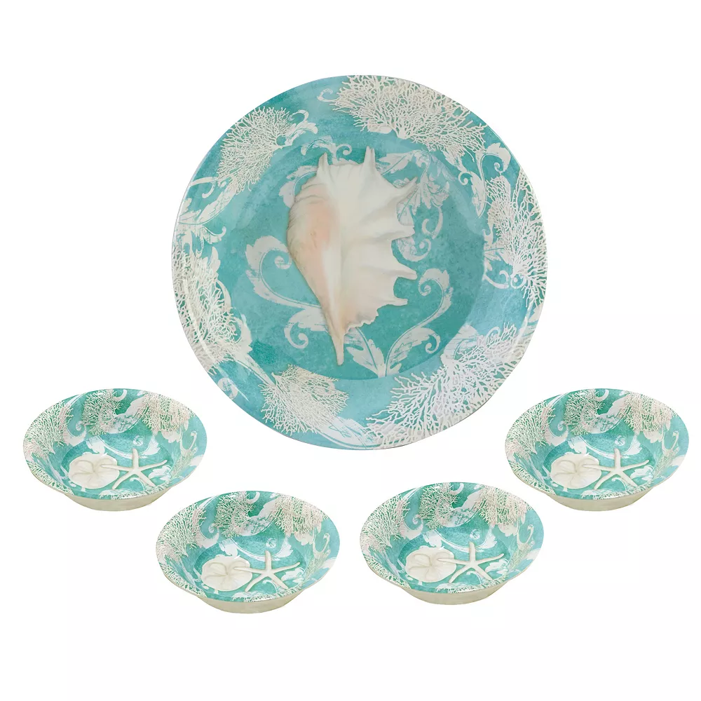 Certified International Inspired Coast 5-pc. Salad Set 1 Certified International Inspired Coast 5-pc. Salad Set
