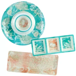 Certified International Inspired Coast 3-pc. Hostess Set