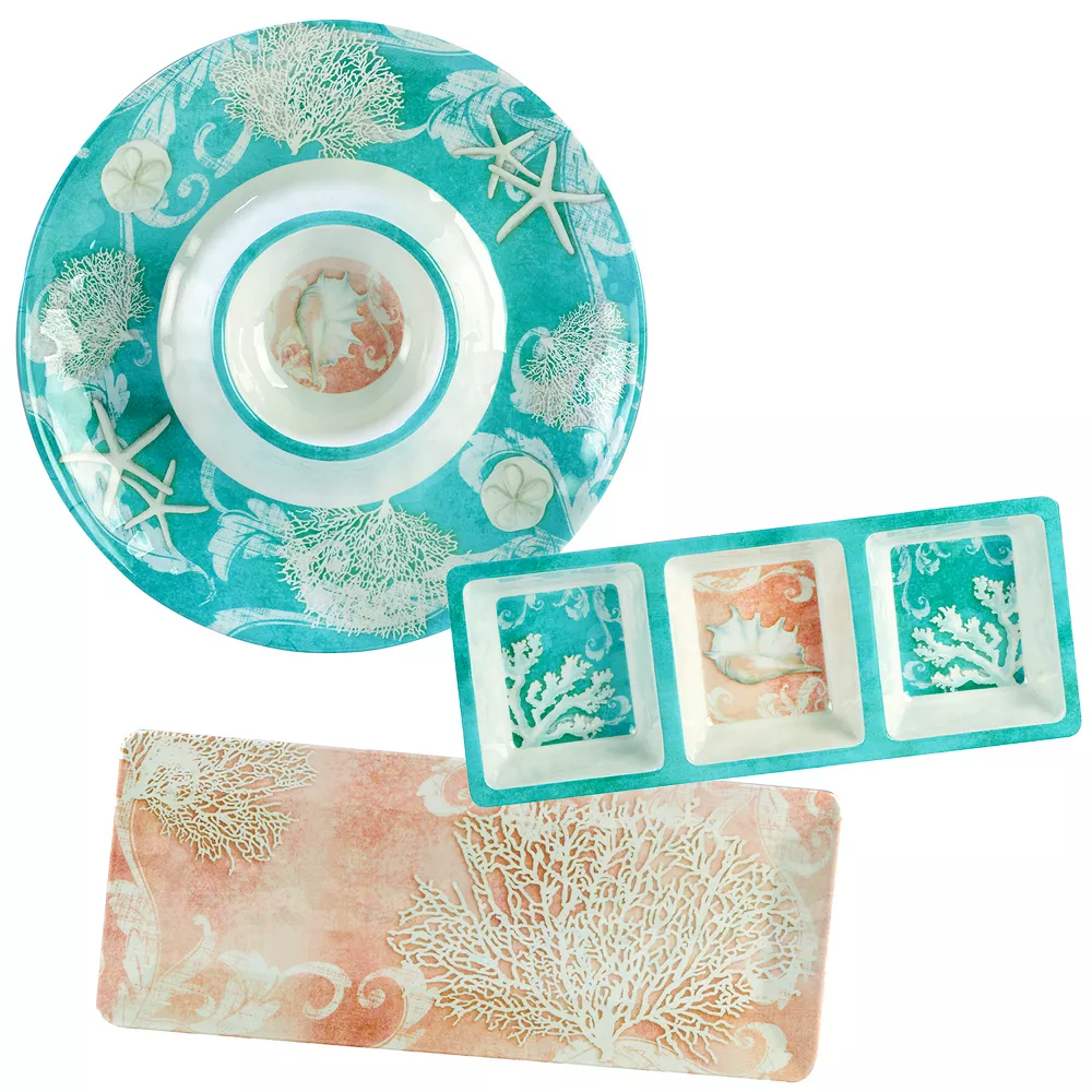 Certified International Inspired Coast 3-pc. Hostess Set 1 Certified International Inspired Coast 3-pc. Hostess Set