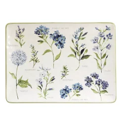 Certified International Fresh Herbs Rectangle Platter