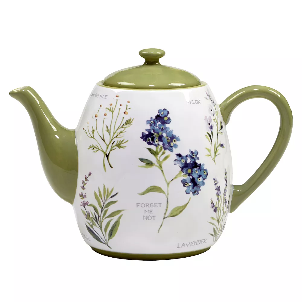 Certified International Fresh Herbs Teapot 1 Certified International Fresh Herbs Teapot