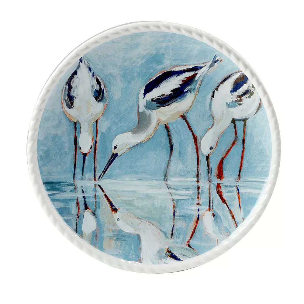 Certified International Shorebirds 4-pc. Salad Plate Set 2 Certified International Shorebirds 4-pc. Salad Plate Set - Image 2