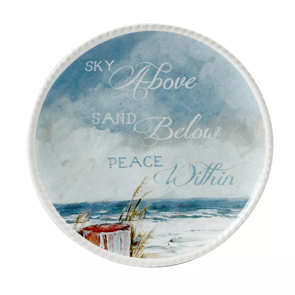 Certified International Shorebirds 4-pc. Canape Plate Set 2 Certified International Shorebirds 4-pc. Canape Plate Set - Image 2