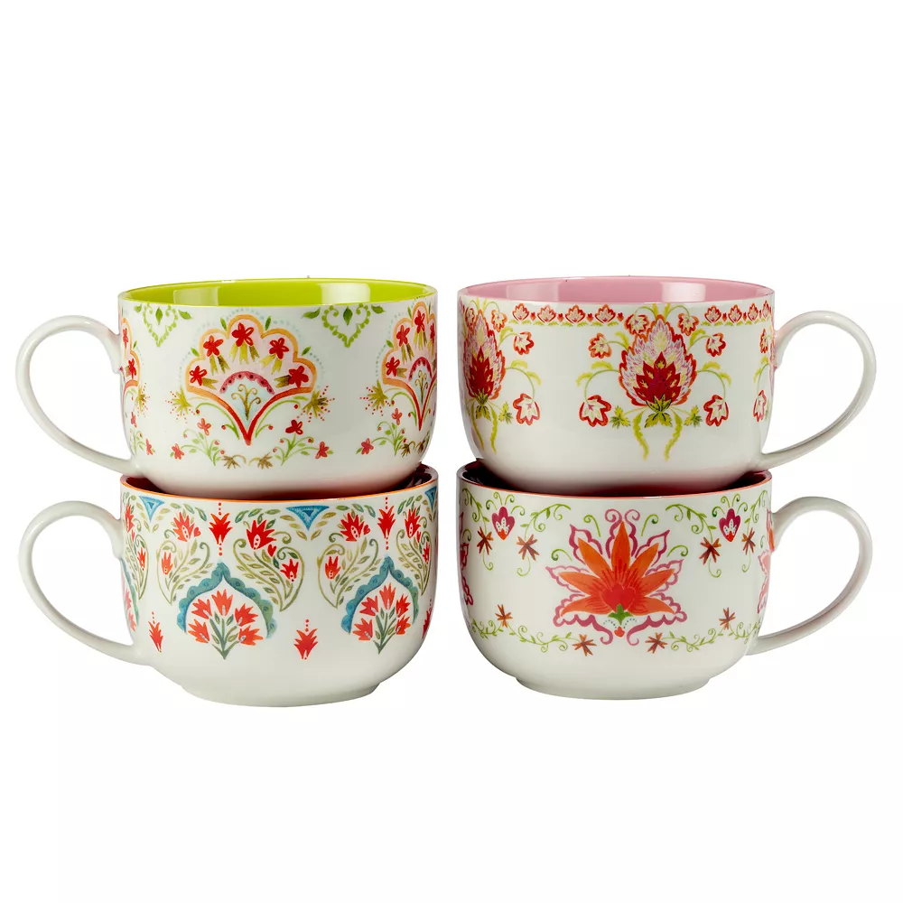Certified International Francesca 4-pc. Jumbo Mug Set 2 Certified International Francesca 4-pc. Jumbo Mug Set - Image 2