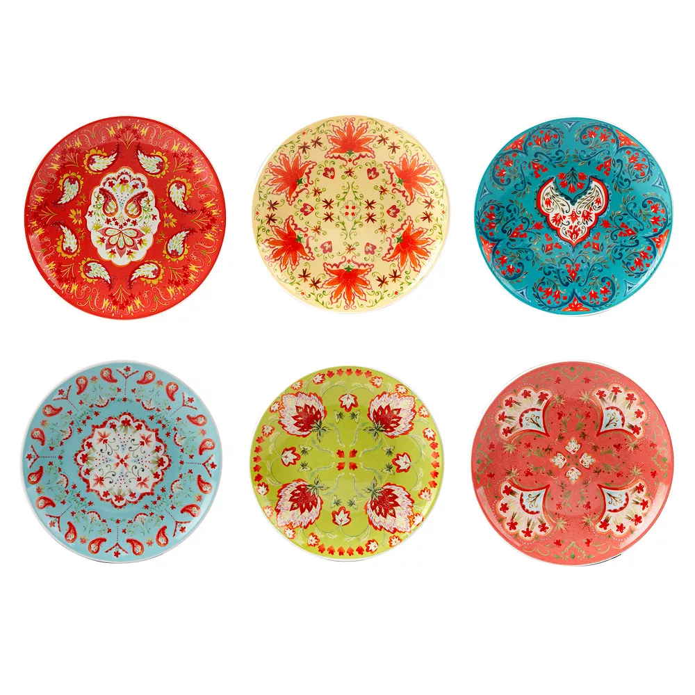 Certified International Francesca 6-pc. Canape Plate Set 1 Certified International Francesca 6-pc. Canape Plate Set