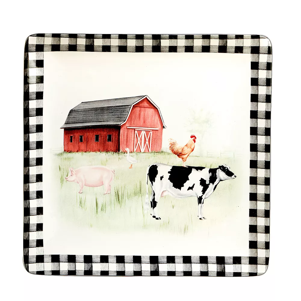 Certified International On The Farm Square Platter 1 Certified International On The Farm Square Platter