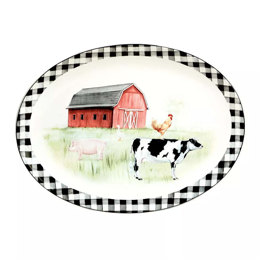 Certified International On The Farm Oval Platter 1 Certified International On The Farm Oval Platter
