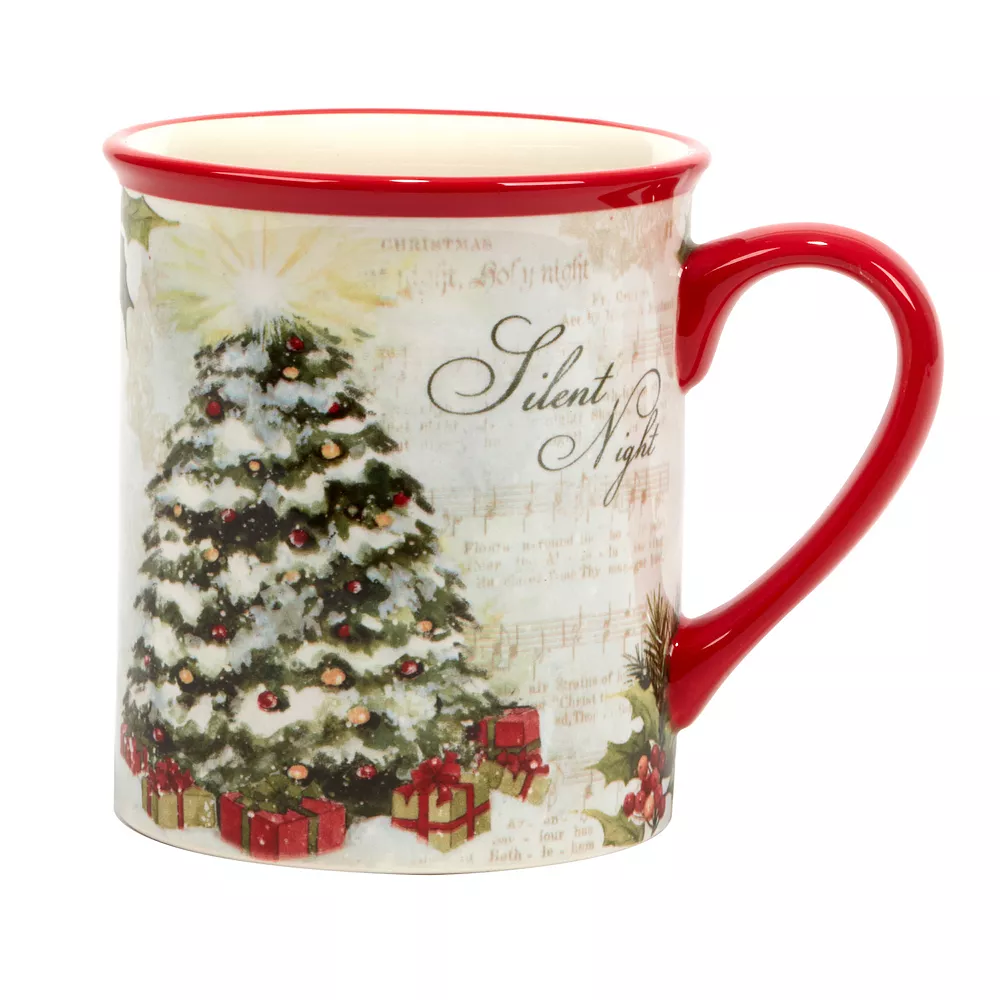 Certified International Silent Night 4-pc. Mug Set 3 Certified International Silent Night 4-pc. Mug Set - Image 3
