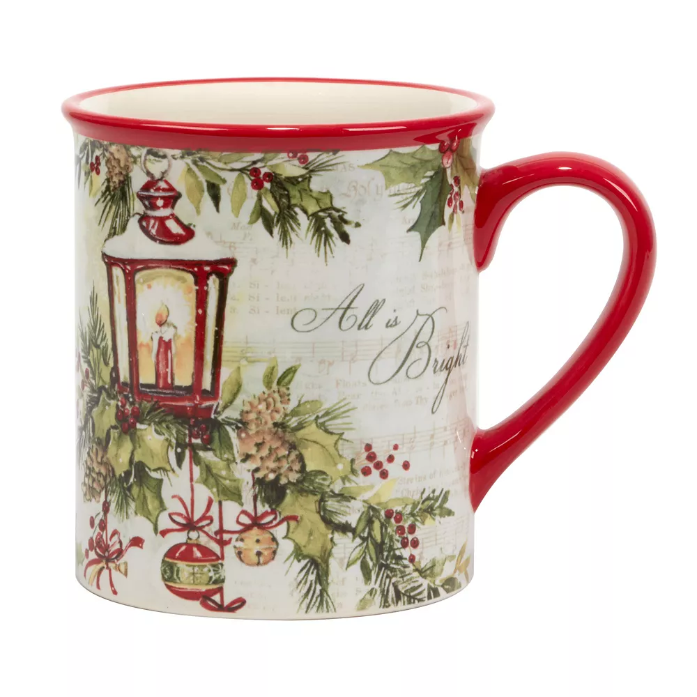 Certified International Silent Night 4-pc. Mug Set 5 Certified International Silent Night 4-pc. Mug Set - Image 5