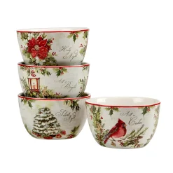 Certified International Silent Night 4-pc. Ice Cream Bowl Set