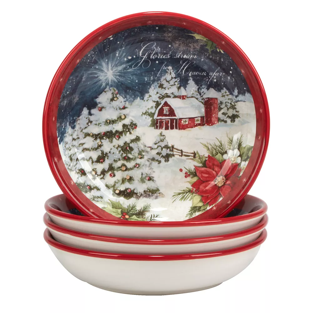 Certified International Silent Night 4-pc. Soup Bowl Set 1 Certified International Silent Night 4-pc. Soup Bowl Set