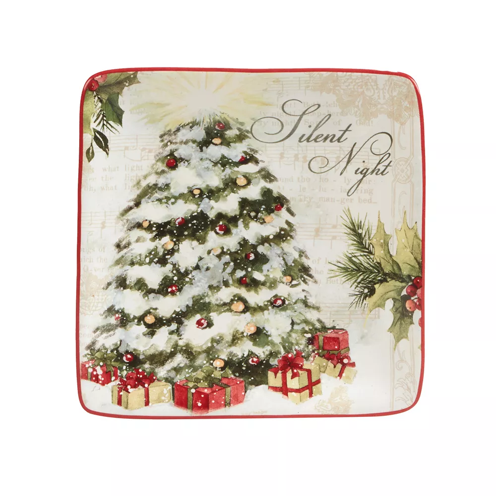 Certified International Silent Night 4-pc. Canape Plate Set 3 Certified International Silent Night 4-pc. Canape Plate Set - Image 3