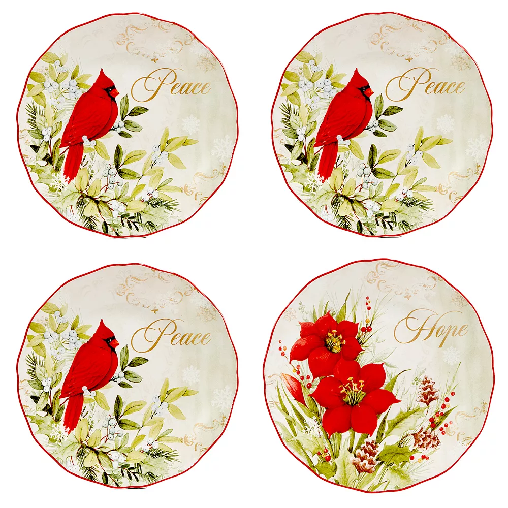 Certified International Winters Medley 4-pc. Dessert Plate Set 1 Certified International Winters Medley 4-pc. Dessert Plate Set