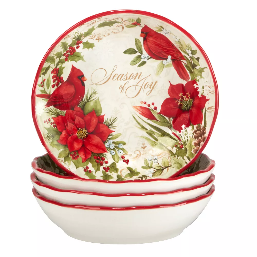 Certified International Winters Medley 4-pc. Soup Bowl Set 1 Certified International Winters Medley 4-pc. Soup Bowl Set