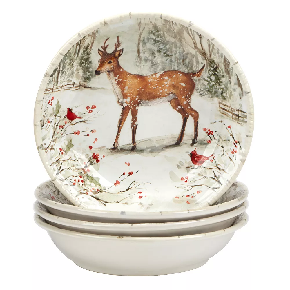 Certified International Winters Walk 4-pc. Soup Bowl Set 1 Certified International Winters Walk 4-pc. Soup Bowl Set